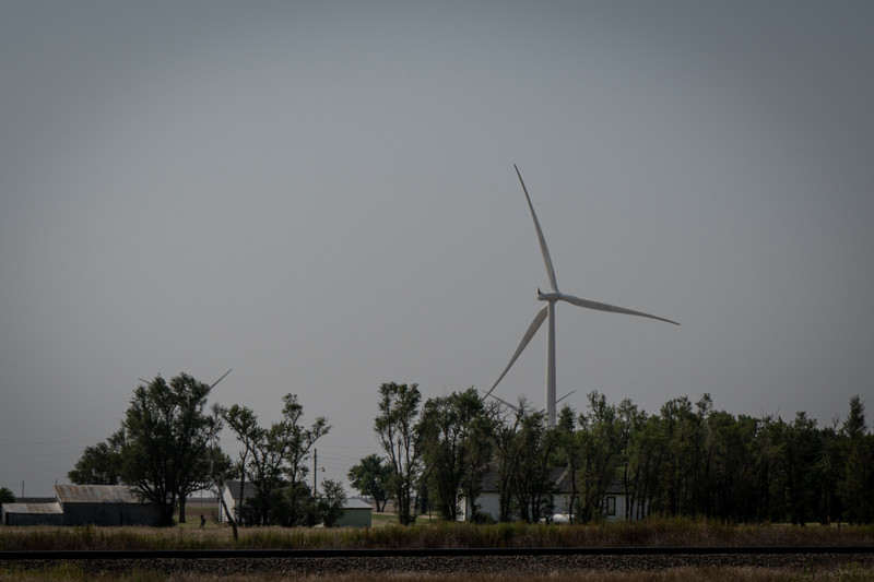 Wind turbine outside Dodge City