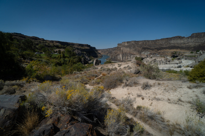 Desert around Snake river canyon