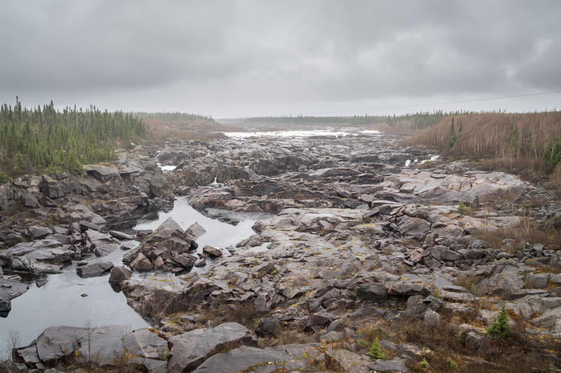 Now dry tributary of Churchill Falls