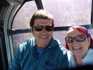 Gondola excitement on Sulphur Mountain