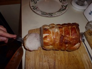 The pork - delicious - first prize for carving