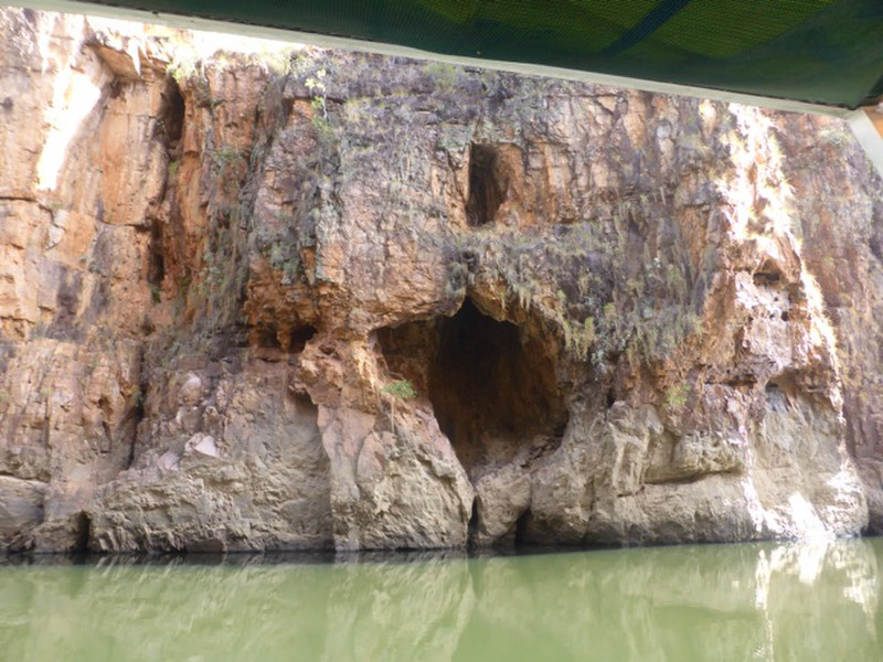 Top cave is water height in wet season