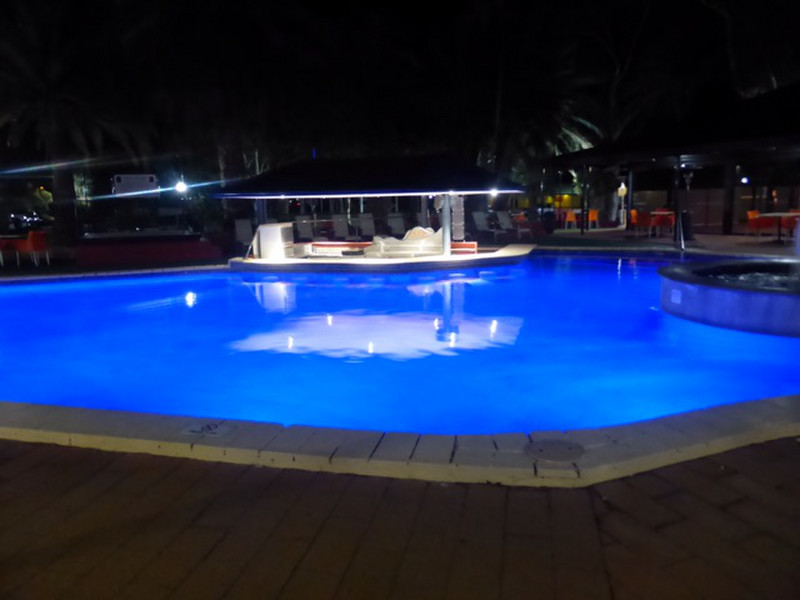 The restaurant pool