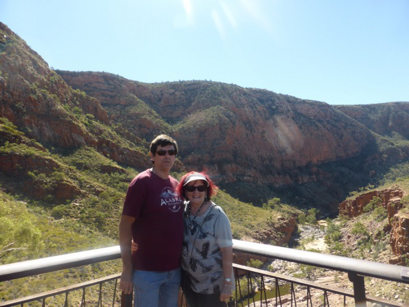 Lots of stairs to get to Ormiston Gorge