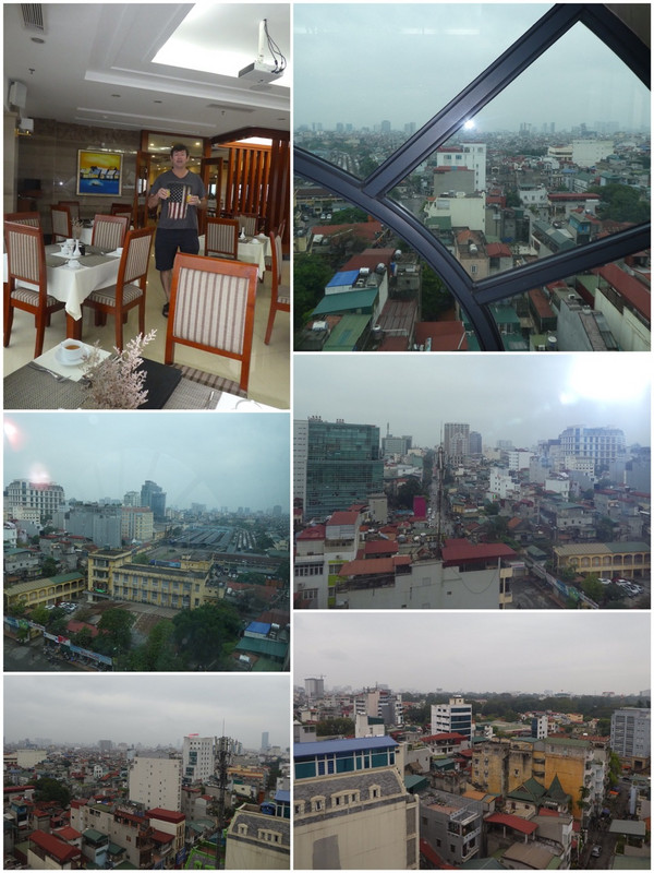Hanoi views from the breakfast room of Larosa.