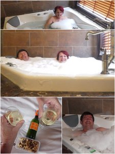 Love the jacuzzi and the chardy.