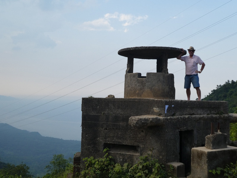 King of the castle at Hai Van Pass. French fort.