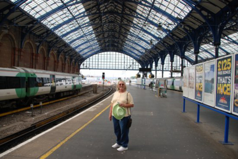 Stacy at Victoria Station