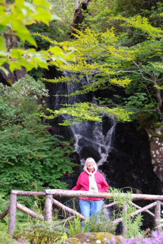Stacy at Dunvegan Castle gardens
