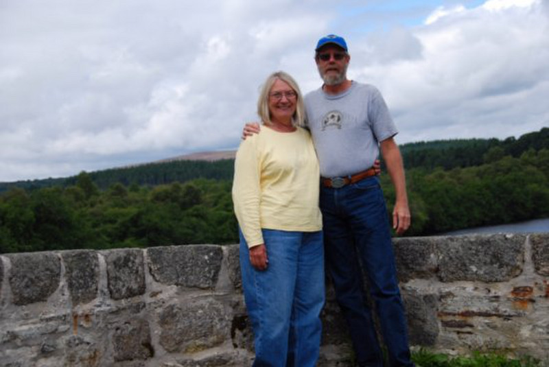 Stacy and I at Spey River bridge