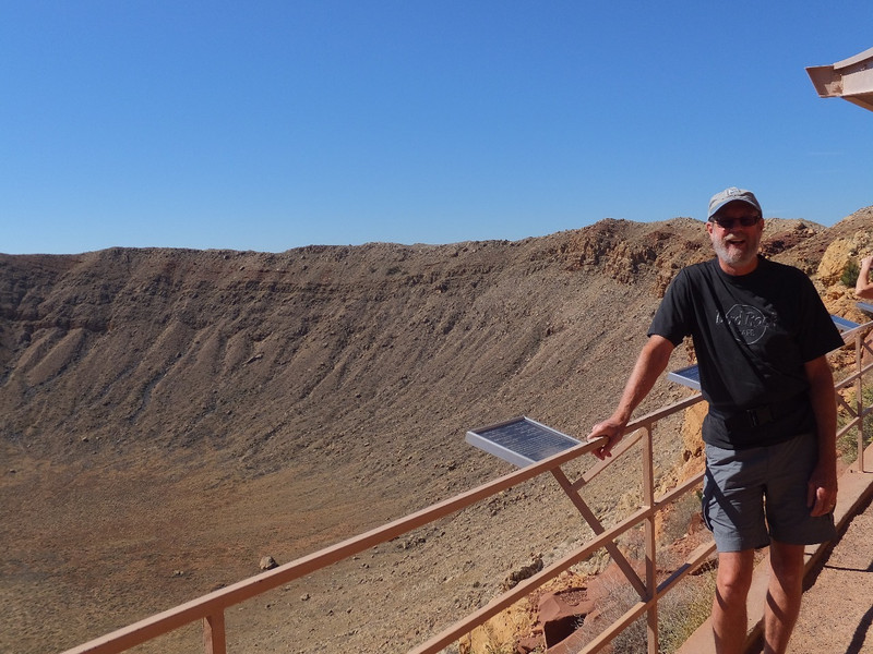 Me by the crater