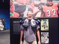 They had an NFL hall of fame display there.
