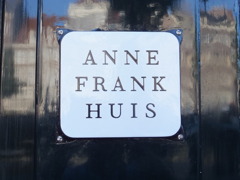 Sign at Ann Frank House