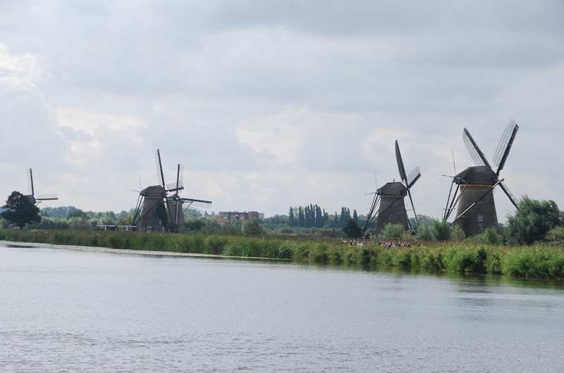 Windmills along the canal