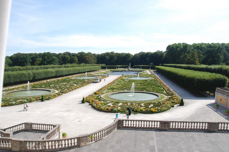 The gardens at the palace