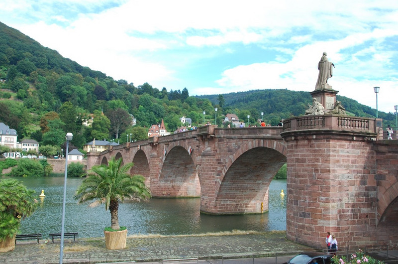 The old bridge in Heidelberg.