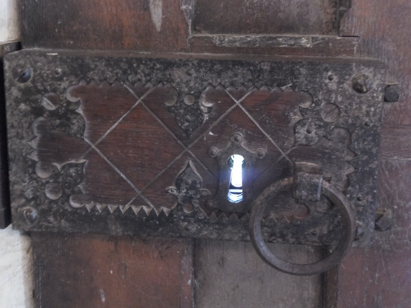 Door lock in castle