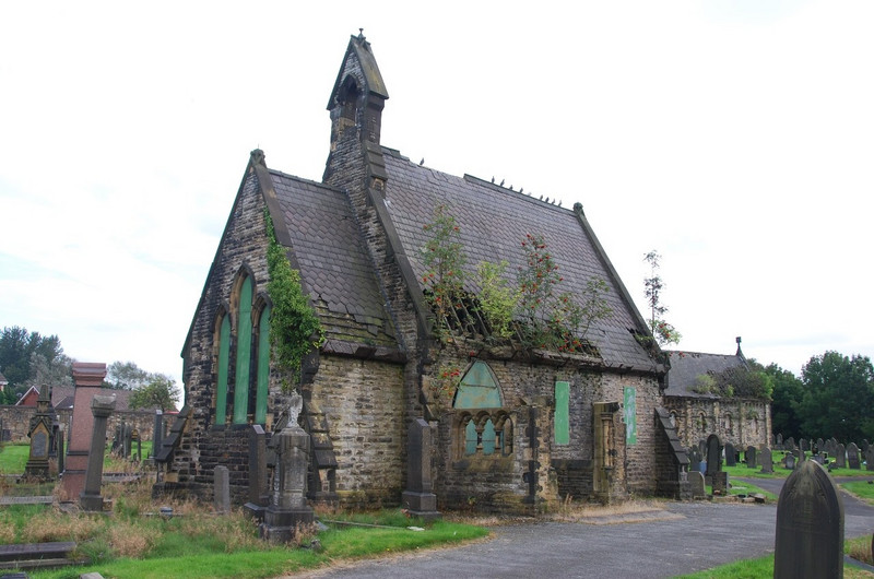 Old church in the cemetery