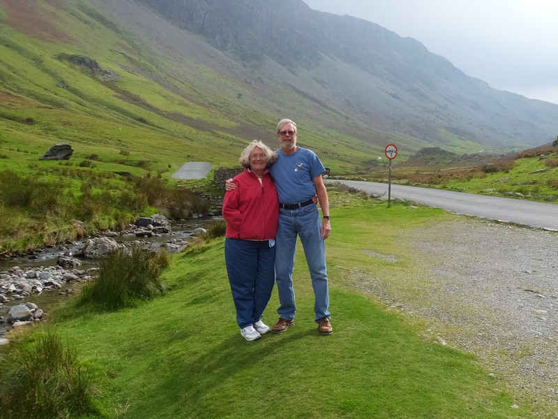 Stacy and I near Honister Pass