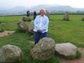Stacy by the stone circle