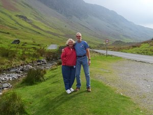 Stacy and I near Honister Pass