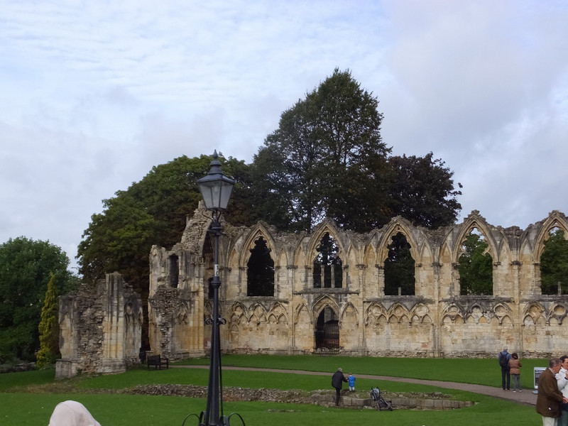 The ruins of the Abbey in York