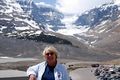 Athabasca Glacier behind Stacy