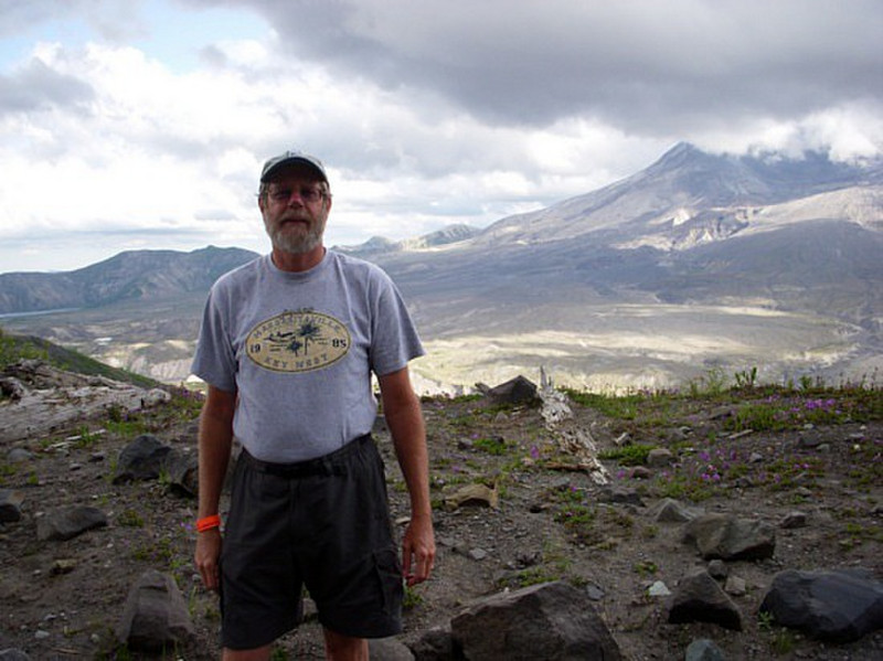 me in front of Mt St. Helens