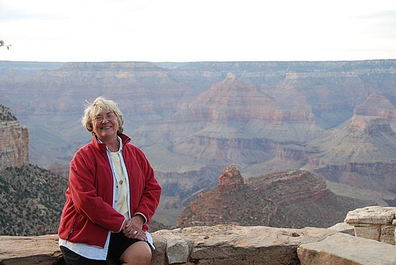 Stacy at the Grand Canyon