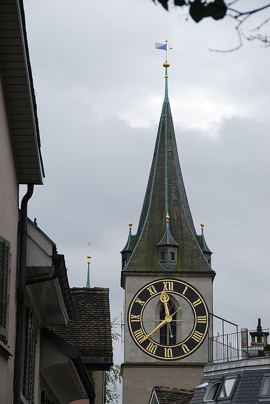 Clock tower in St. Peter&#39;s church