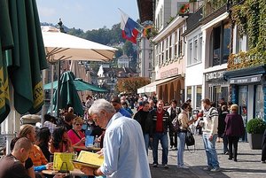 downtown Luzern on Sunday