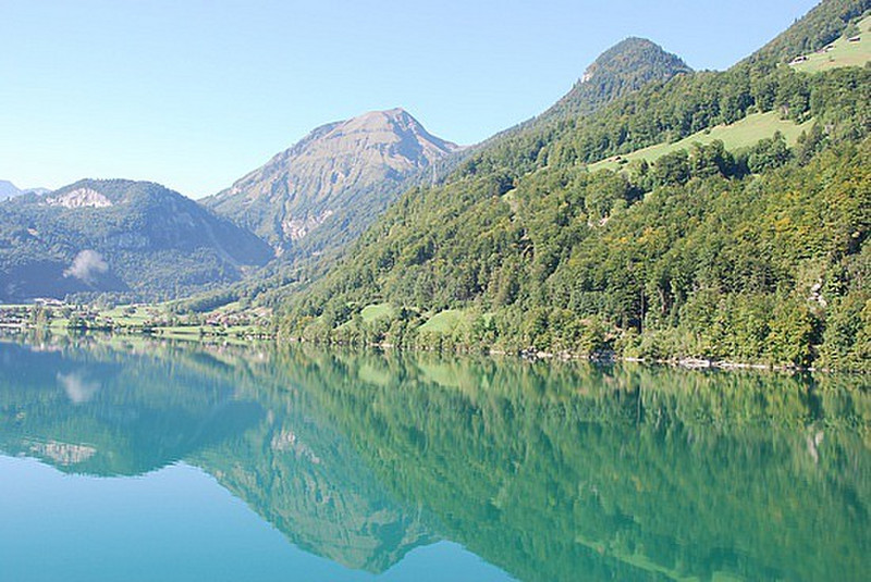 Lake on the road to Interlaken