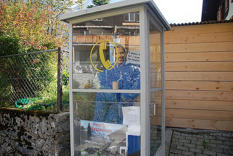 Phone booth art, thats Obama!