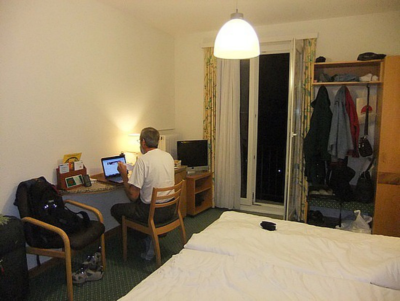 Our room in Lausanne.