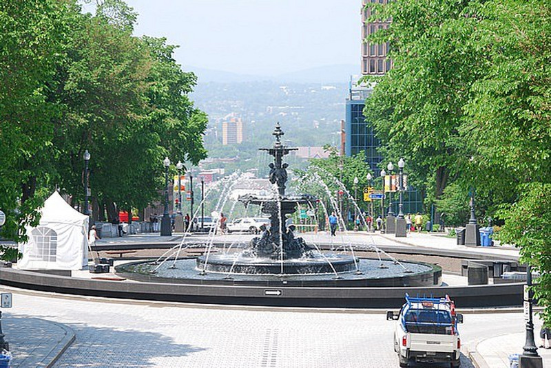 fountain in Quebec