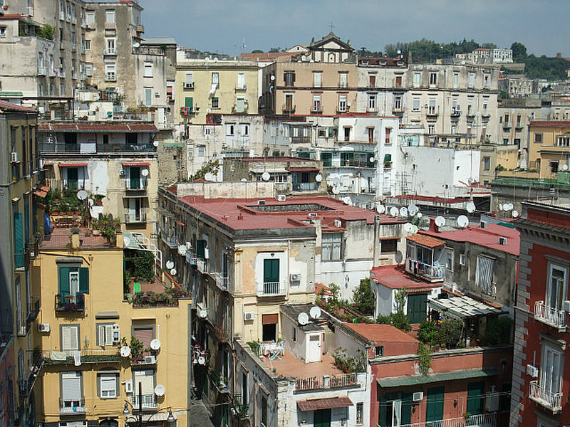 looking out over Naples