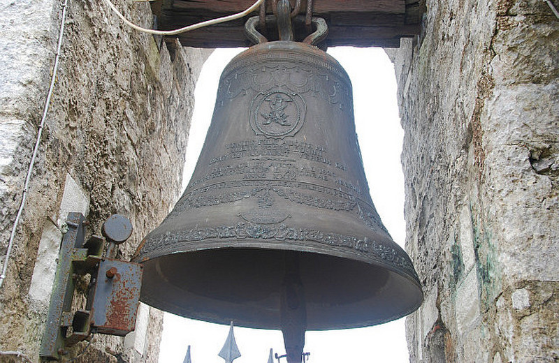 The bell in the belltower, 250 steps up.