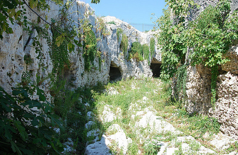 An original road to the amphitheater