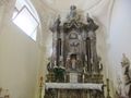 Inside a church in Taormina