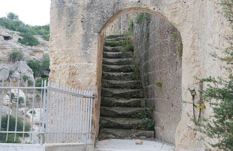 Staircase at Santuario Madona della Scala