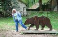 Stacy being chased by a bear!