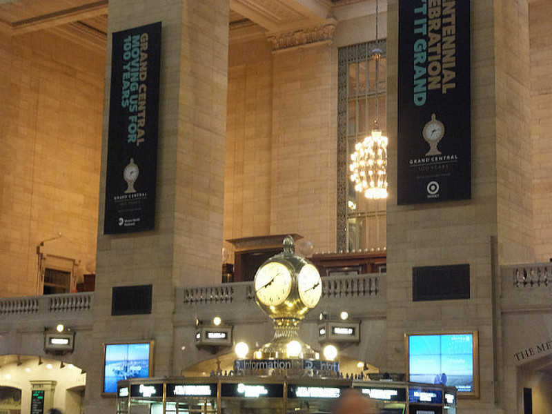 The clock in Grand Central Station