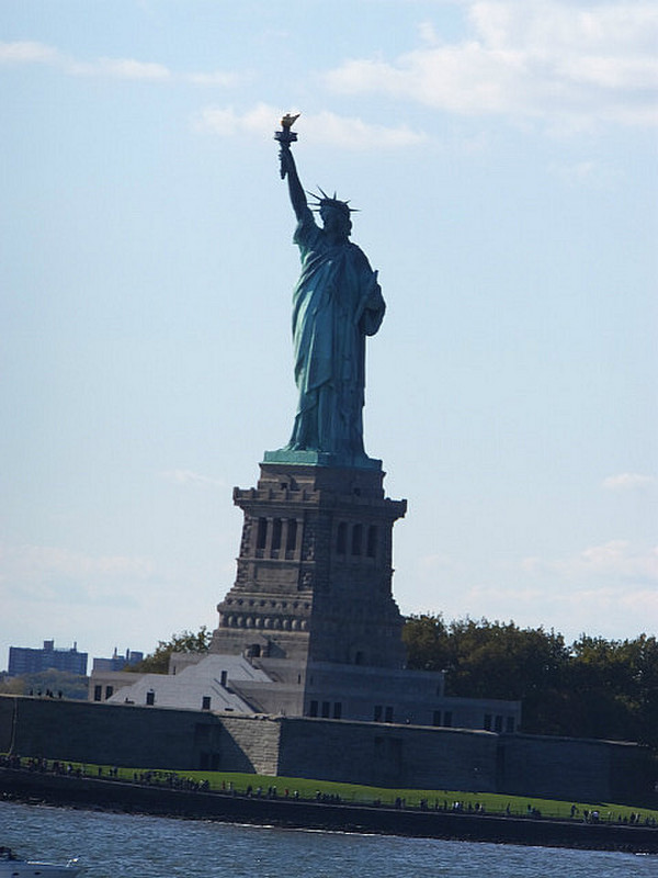 The Statue of Liberty from the ferry.