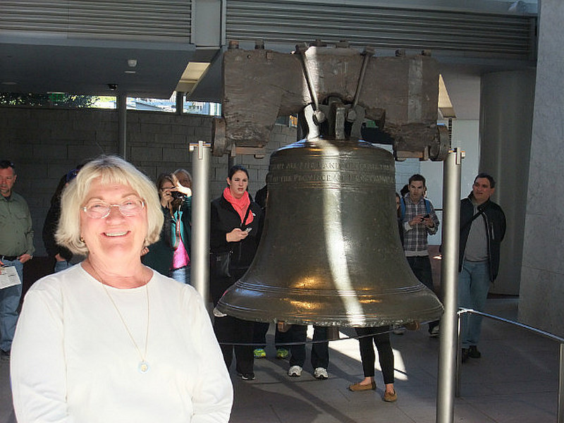 Stacy at the Liberty Bell