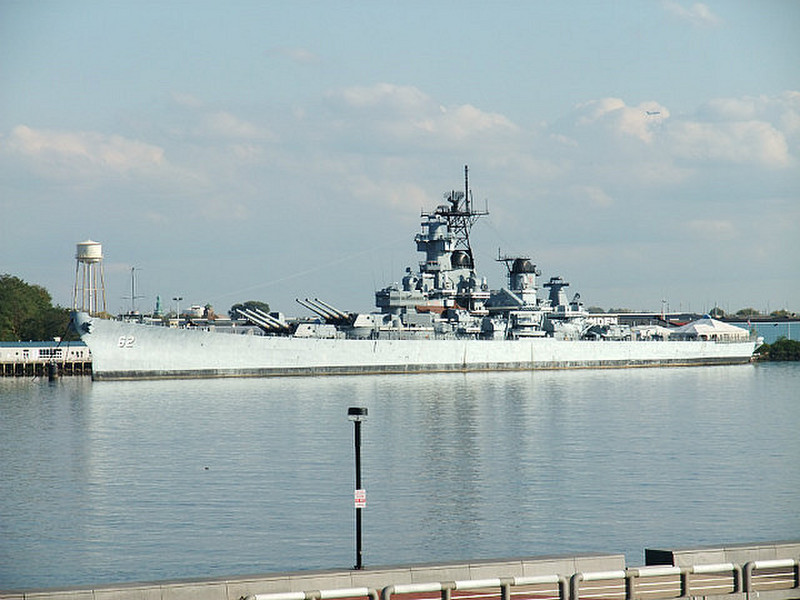 The battleship USS New Jersey