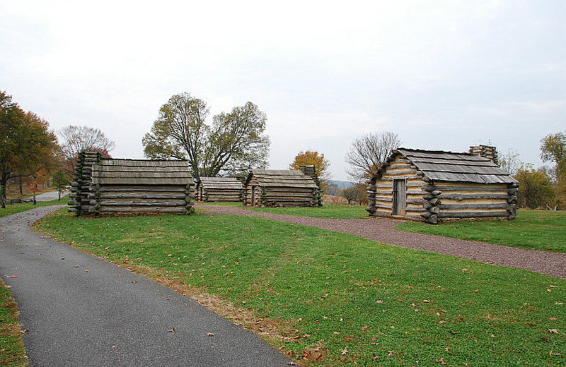 Huts built by soldiers, Valley Forge