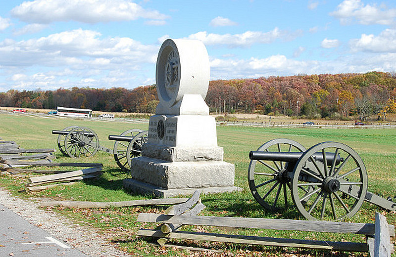 On the battlefield, Gettysburg