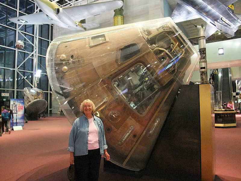 Stacy and the Apollo 11 command capsule