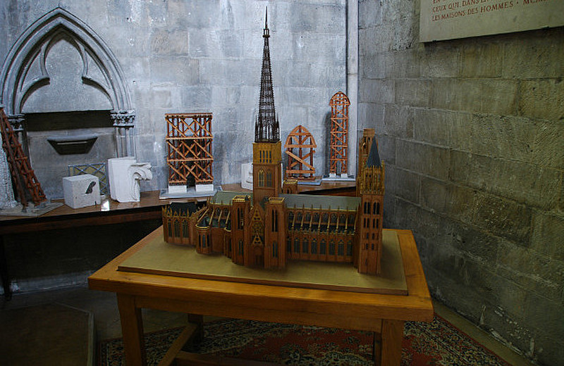 model of the Notre-Dame cathedral