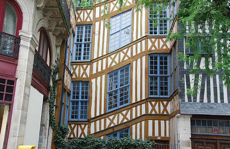 half timbered house in Rouen